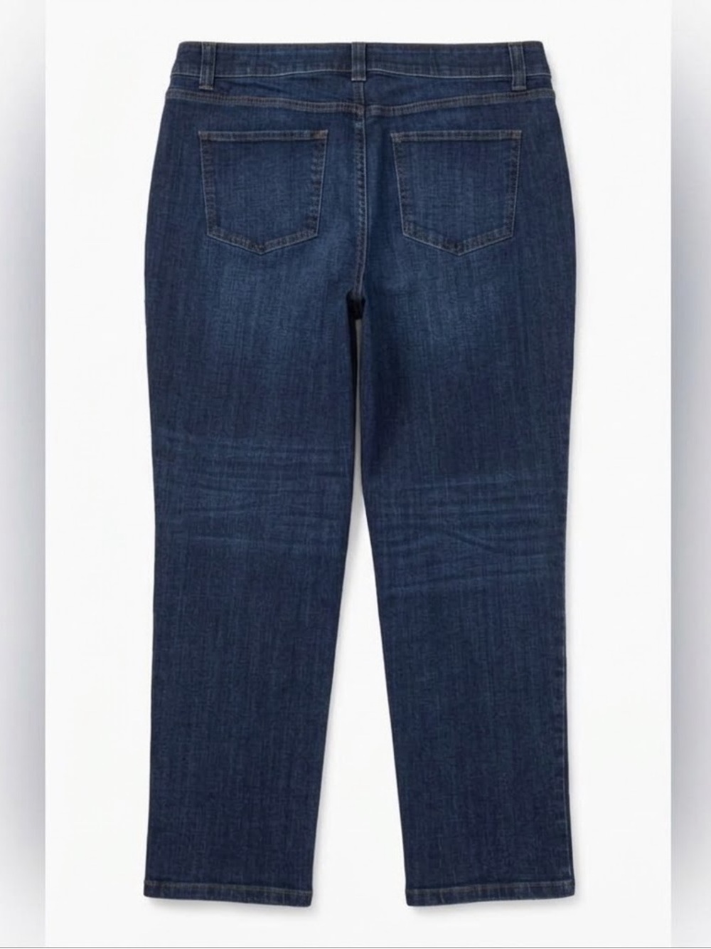 Talbots Simply Flattering 5-Pocket Jeans Straight Leg Size 16 Dark Wash EUC - Picture 3 of 6